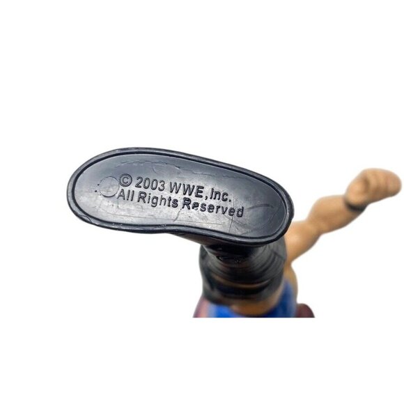 VTG 2003 WWE Jakks Pacific Charlie Haas 7” Wrestler Figurine Toy Blue Outfit - Picture 5 of 5